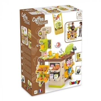 Інтерактивна Кав'ярня Smoby, з аксесуарами, 57 предметів (350214) - Pampik - 10