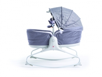 Кресло-кроватка-качалка Tiny Love Мамина любовь, с капюшоном, серый (1805500030) - Pampik - 3