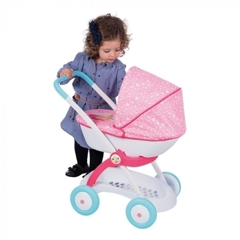 Коляска для ляльки Smoby Disney Princess, з люлькою і кошиком (254102) - Pampik - 3
