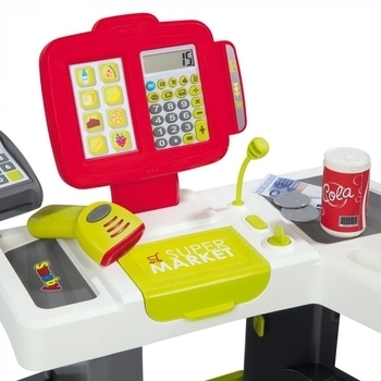 Інтерактивний Сіті Маркет Smoby, великий, з візком і аксесуарами, 42 предмета (350213) - Pampik - 3