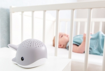 Музыкальный ночник-проектор Zazu Wally Кит, серый (ZA-WALLY-01) - Pampik - 2