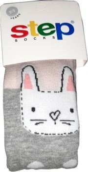 

Колготки Step Socks Baby Collection Зайка, р., серый с розовым (9332