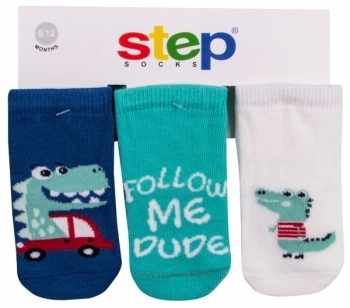 

Носки Step Socks Baby Collection Крокодил, р., 3 пары (10017, Разноцвет