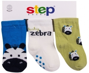 

Носки Step Socks Baby Collection Зебра, р., 3 пары (10028, Синий