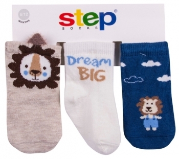 

Носки Step Socks Baby Collection Лев, р., 3 пары (10020, Разноцвет