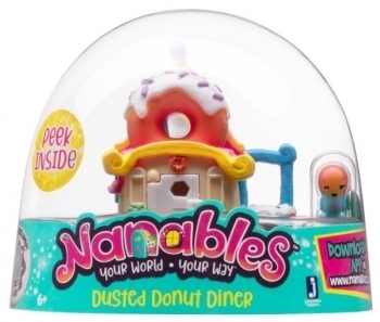 Ігровий набір фігурок Nanables Small House Місто солодощів, Їдальня Пончик (NNB0011) - Pampik - 2