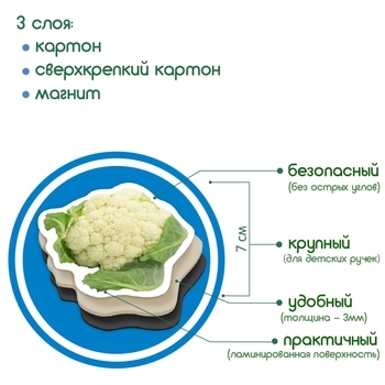 Магнітний набір Magdum Magnetic set Vegetables (ML4031-12 EN) - Pampik - 3