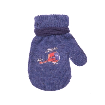 

Варежки YO! Вертолет, с добавкой шерсти, р., синий (R-122/BOY