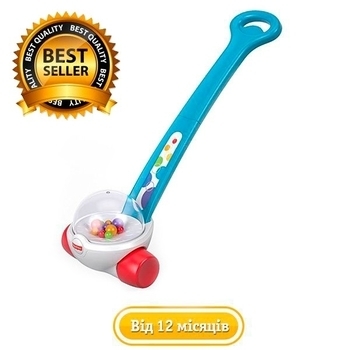 Іграшка-каталка Fisher-Price Попкорн, блакитний (FGY72) - Pampik - 2