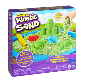 Набір піску для дитячої творчості Wacky-Tivities Kinetic Sand, зелений, 454 г (71402G) - Pampik