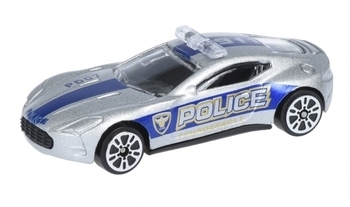 Полицейская машинка Same Toy Model Car, серый (SQ80992-But-6) - Pampik