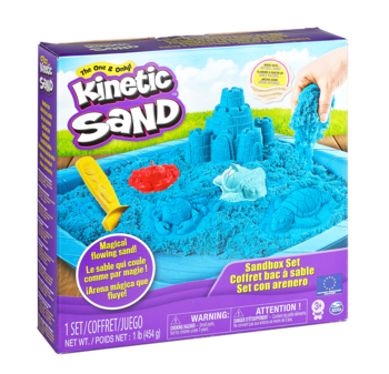 Набір піску для дитячої творчості Wacky-Tivities Kinetic Sand, блакитний, 454 г (71402B) - Pampik