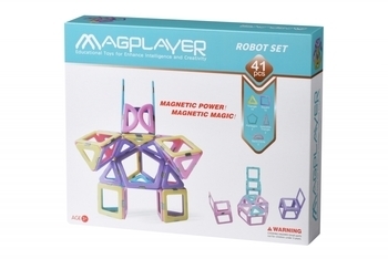 Магнитный конструктор Magplayer, 41 элемент (MPH2-41) - Pampik