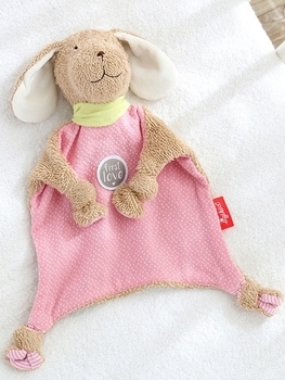 М'яка іграшка Sigikid Собачка, квадратна, рожевий, 26 см (38785SK) - Pampik - 3