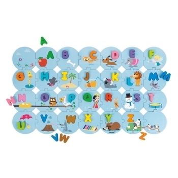 Пазлы Janod Я изучаю английский алфавит, 54 элемента (J02705) - Pampik - 2