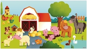 Набор для творчества Janod Постер Ферма с наклейками (J07789) - Pampik - 2