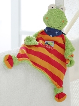 М'яка іграшка-лялька Sigikid Жаба, квадратна, 26 см (38685SK) - Pampik - 6