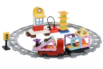 Конструктор Magplayer Поезд, 77 элементов (MPH2-77) - Pampik - 3