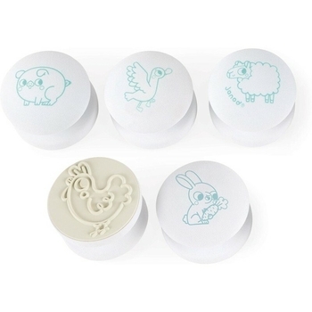 Набір штампів Janod Тварини, 5 шт. (J07795) - Pampik - 2