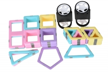 Магнітний конструктор Magplayer, 109 елементів (MPH2-109) - Pampik - 2