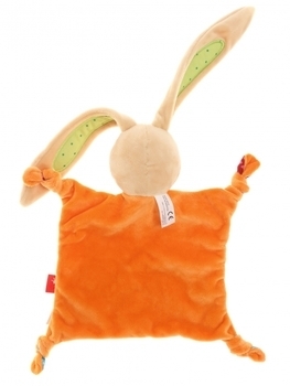 М'яка іграшка-лялька Sigikid Кролик, квадратна, 25 см (40576SK) - Pampik - 2