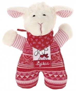 М'яка іграшка-брязкальце Sigikid Овечка, 17 см (48165SK) - Pampik