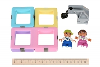 Магнітний конструктор Magplayer, 68 елементів (MPT2-68) - Pampik - 2