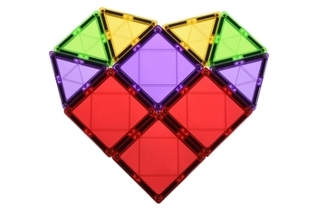 Магнітний конструктор Magplayer, 70 елементів (MPL-70) - Pampik - 4