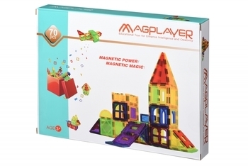 Магнітний конструктор Magplayer, 70 елементів (MPL-70) - Pampik