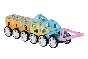 Магнитный конструктор Magplayer, 237 элементов (MPT2-237) - Pampik - 5