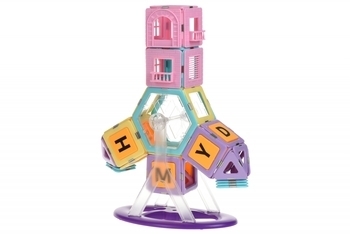 Магнітний конструктор Magplayer, 188 елементів (MPT2-188) - Pampik - 6