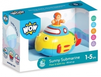 Подарок. Игрушка для купания WOW Toys Sunny Submarine Подводная лодка Санни (03095) - Pampik - 3