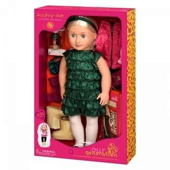 Лялька Our Generation Deluxe Одрі-Енн з книгою (BD31013ATZ) - Pampik