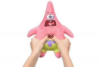 М'яка іграшка Sponge Bob Exsqueeze Me Plush Patrick Burp, зі звуком (EU690903) - Pampik - 5