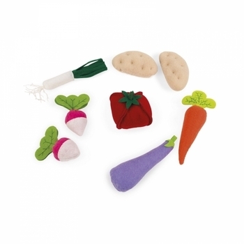 Ігровий набір Janod Кошик з овочами (J06578) - Pampik - 2