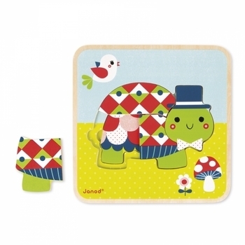 Пазл многослойный Janod Черепашка (J07012) - Pampik - 3