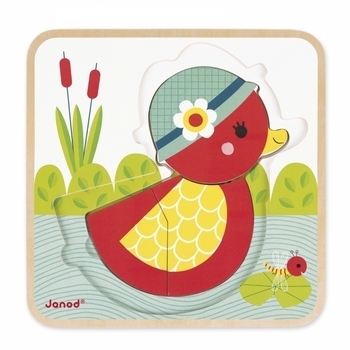 Пазл многослойный Janod Уточка (J07030) - Pampik - 2