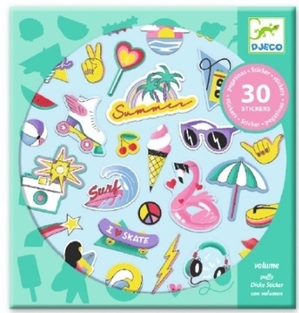 Набір наклейок Djeco Каліфорнія, 30 шт. (DJ09262) - Pampik