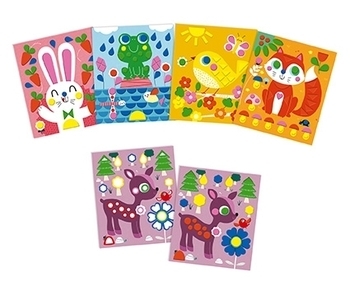 Набір для творчості Janod Картинки з наклейками (J07811) - Pampik - 4