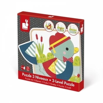 Пазл многослойный Janod Уточка (J07030) - Pampik