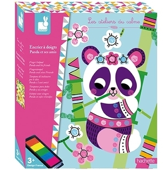 Набір для творчості Janod Пальчикові фарби Панда і її друзі (J07812) - Pampik