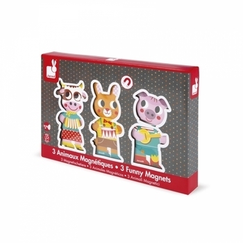 Ігровий набір Janod Магнітні фігурки Тварини (J08029) - Pampik