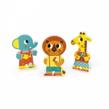 Игровой набор Janod Магнитные фигурки Животные в зоопарке (J08030) - Pampik - 2