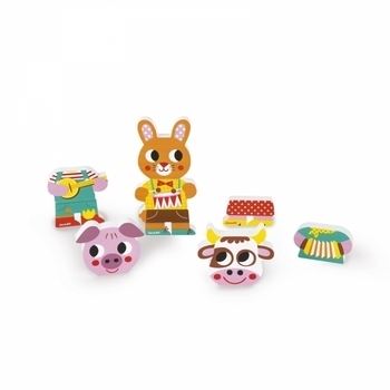 Ігровий набір Janod Магнітні фігурки Тварини (J08029) - Pampik - 4