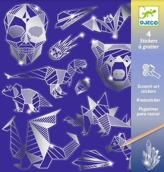 Набір скретч-наклейок Djeco Метал (DJ09737) - Pampik - 2