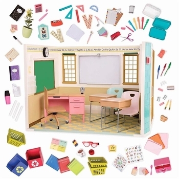 Ігровий набір Our Generation Шкільна кімната (BD37330Z) - Pampik