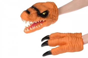 Ігровий набір Same Toy Dino Animal Gloves Toys, помаранчевий (AK68623Ut-3) - Pampik - 3