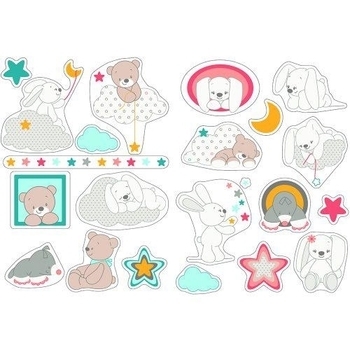 Декоративні стікери Nattou Мія і Базиль (562287) - Pampik