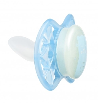 Силиконовая ортодонтическая пустышка Nuvita Air55 Explorer Мишка и Жираф, 0+ мес., 2 шт. (NV7066GM) - Pampik - 5