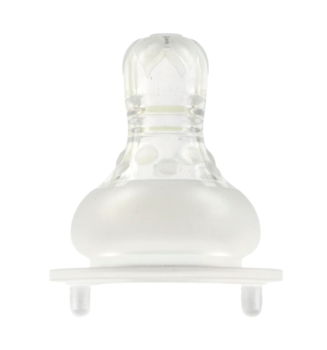 Соска силиконовая Baby Team, антиколиковая, от 3 мес., средний поток, 2 шт. (2001) - Pampik